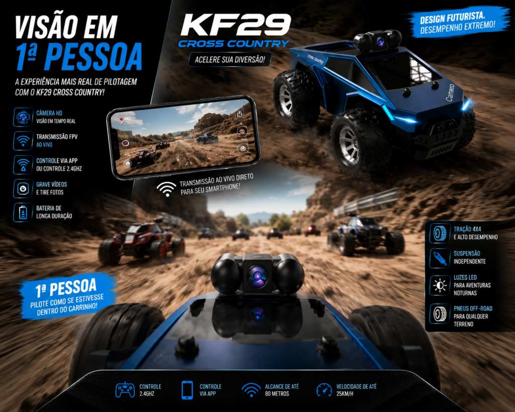 KF29 CROSS COUTRY com CÂMERA